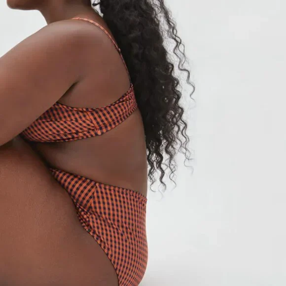 New Everlane The Square-Neck Bikini Top SM and The High-Rise Hipster Bottom MED - Picture 10 of 11